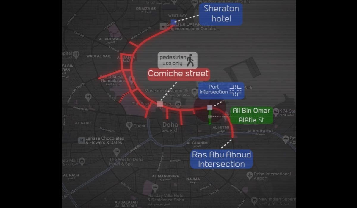 Closure of Corniche Road from May 3-5 